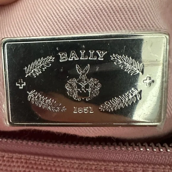 Bally Pink Leather Trimmed Messenger Bag - Picture 5 of 14